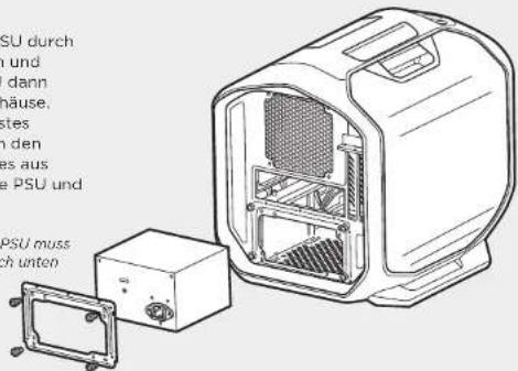 CORSAIR Graphite 380T - Installation des Netzgerätes (PSU) - 1