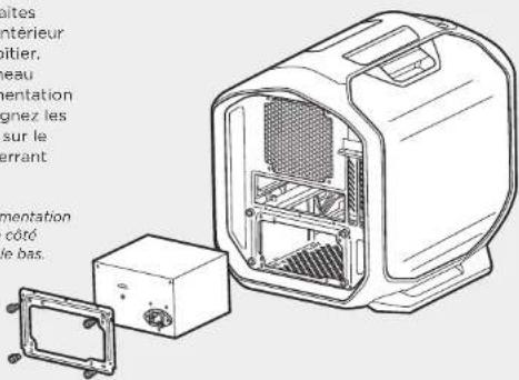 CORSAIR Graphite 380T - Installer le bloc d'alimentation - 1