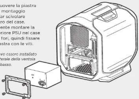 CORSAIR Graphite 380T - Installazione dell'unità di alimentazione - 1