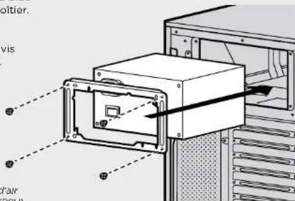 CORSAIR Carbide Clear 600C - Installation du bloc d'alimentation - 1