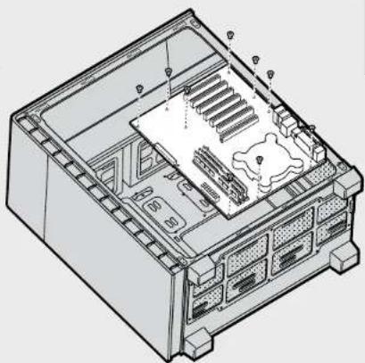 CORSAIR Carbide Clear 600C - Installation des Motherboards - 2