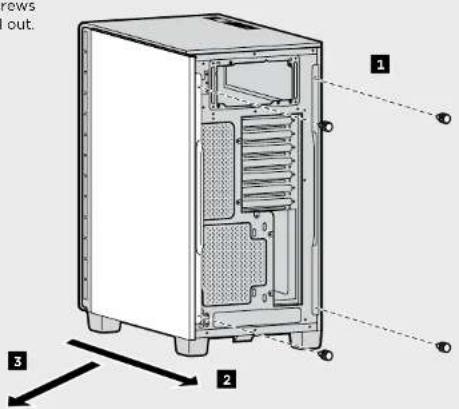 CORSAIR Carbide Clear 600C - Removing the Side Panels (600Q) - 1