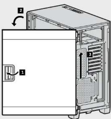 CORSAIR Carbide Clear 600C - Retrait des panneaux lateraux (600C) - 1
