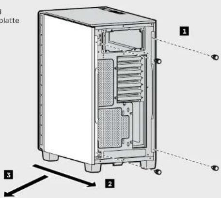 CORSAIR Carbide Clear 600C - Abnehmer der Seitenplatten (600Q) - 1
