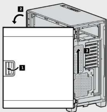 CORSAIR Carbide Clear 600C - Abnehmen der Seitenplatten (600C) - 1