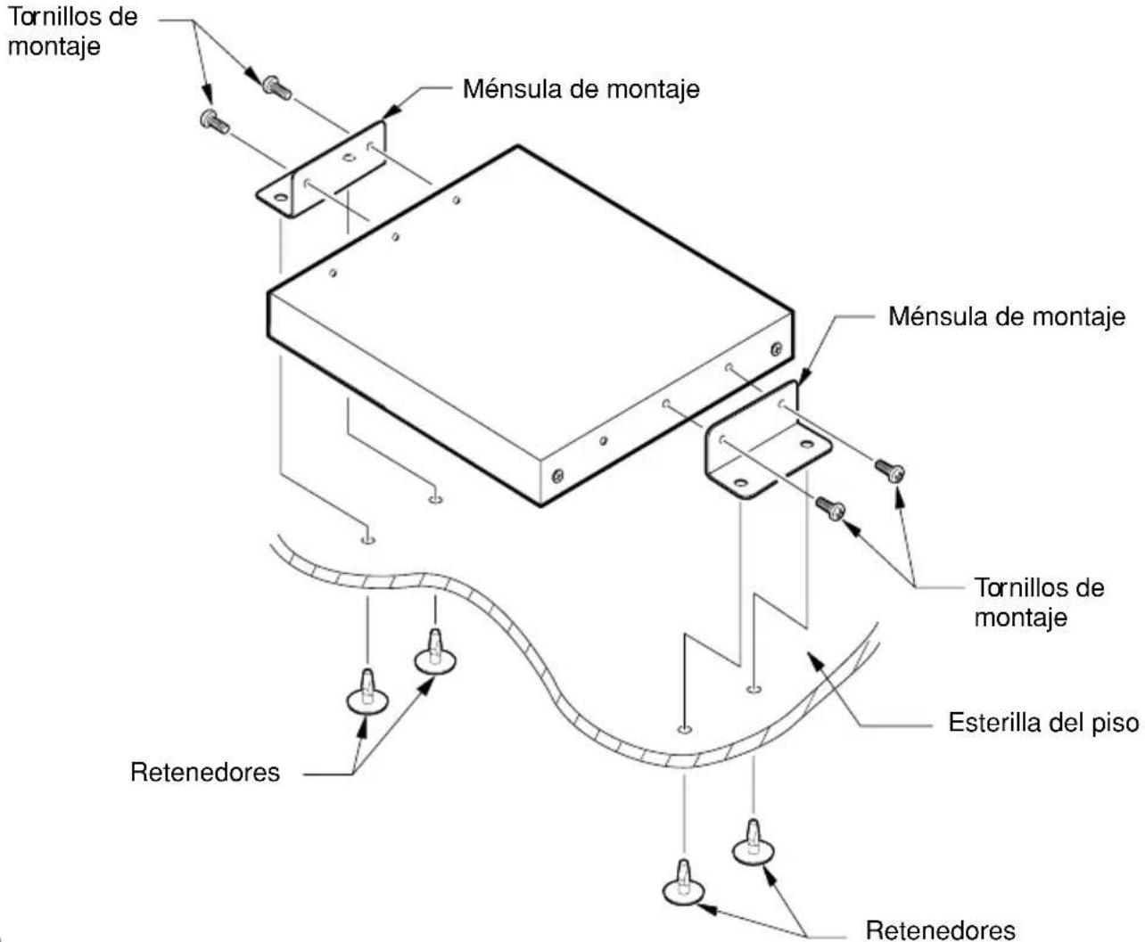 CLARION DVH940N - Ejempio de instalacion (para instalarlo debajo del asiento) - 1