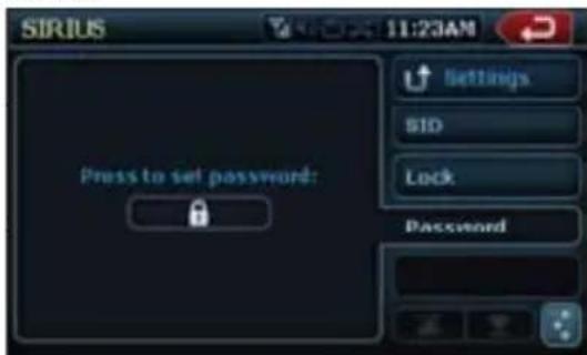 CLARION NX409 - Setting the password - 1