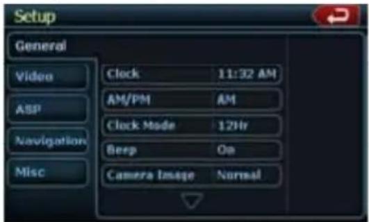 CLARION NX409 - Ajuste de la configuración - 1