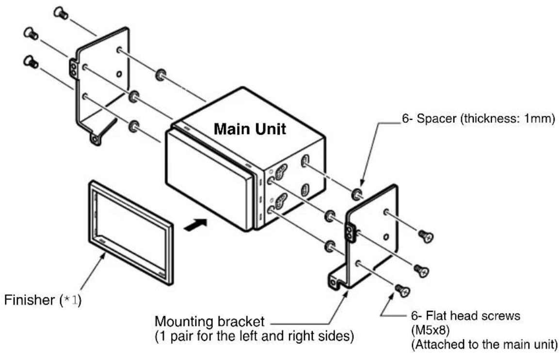 CLARION NX409 - Installing the Main Unit - 3