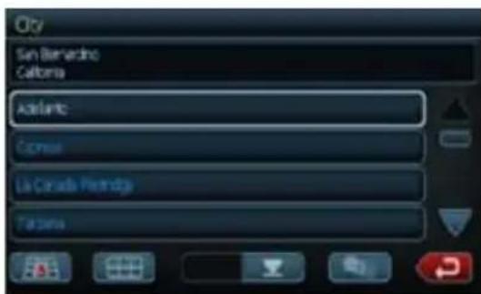 CLARION NX409 - Adress or Intersection Mode - 2