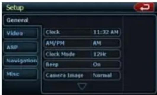 CLARION NX409 - Operaciones de configuración - 1