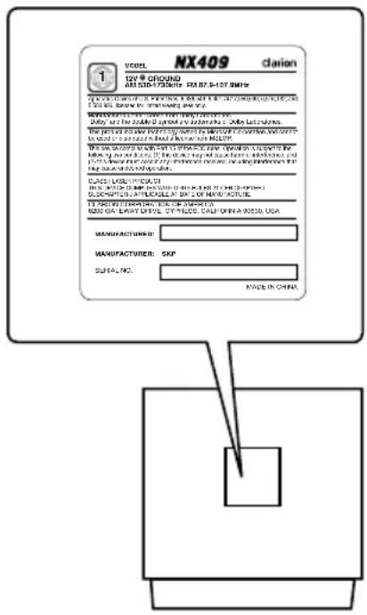 CLARION NX409 - AVERTISSEMENT - 1