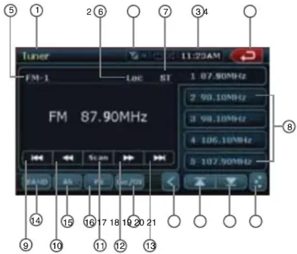 CLARION NX409 - Listening to the Radio - 1