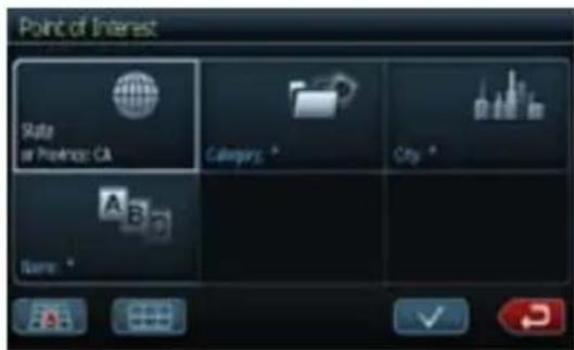 CLARION NX409 - Point of Interest Mode - 1