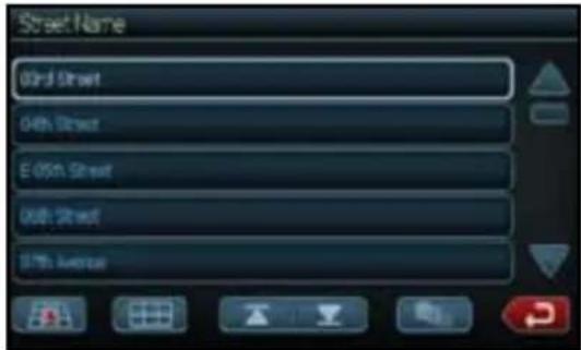 CLARION NX409 - Mode d'adresse ou d'intersection - 4