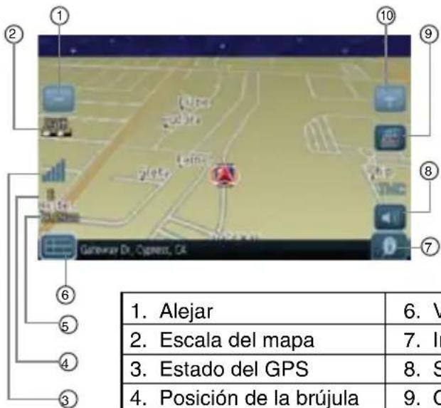CLARION NX409 - Visualización del mapa de navegación - 8