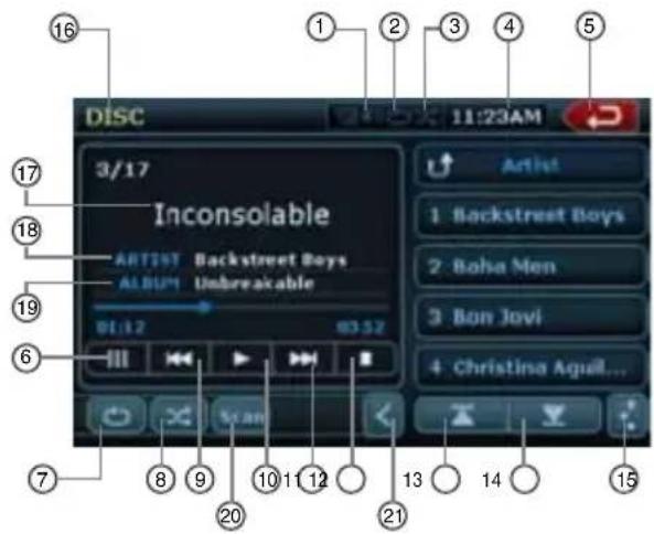 CLARION NX409 - Cómo escuchar un CD - 1
