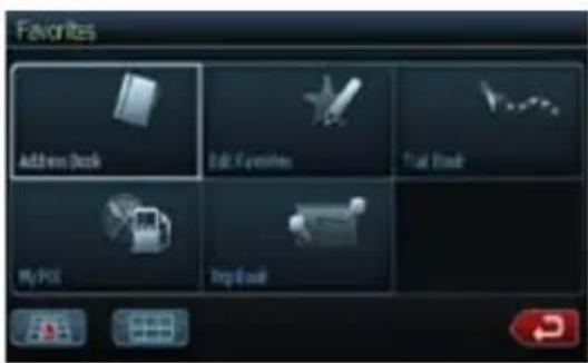 CLARION NX409 - Favorites Mode - 1