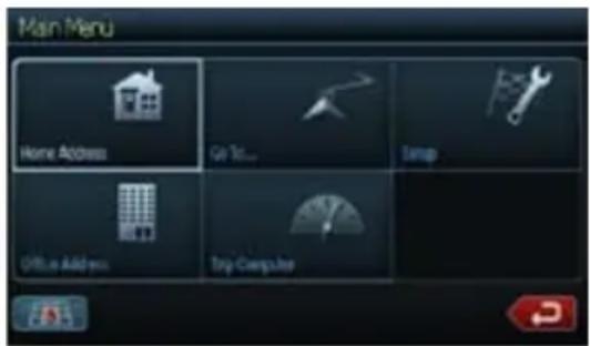 CLARION NX409 - Main Menu Screen Operations - 1