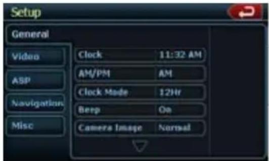CLARION NX409 - Ajuste del reloj - 1