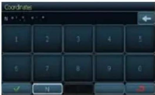 CLARION NX409 - Coordinates Mode - 1