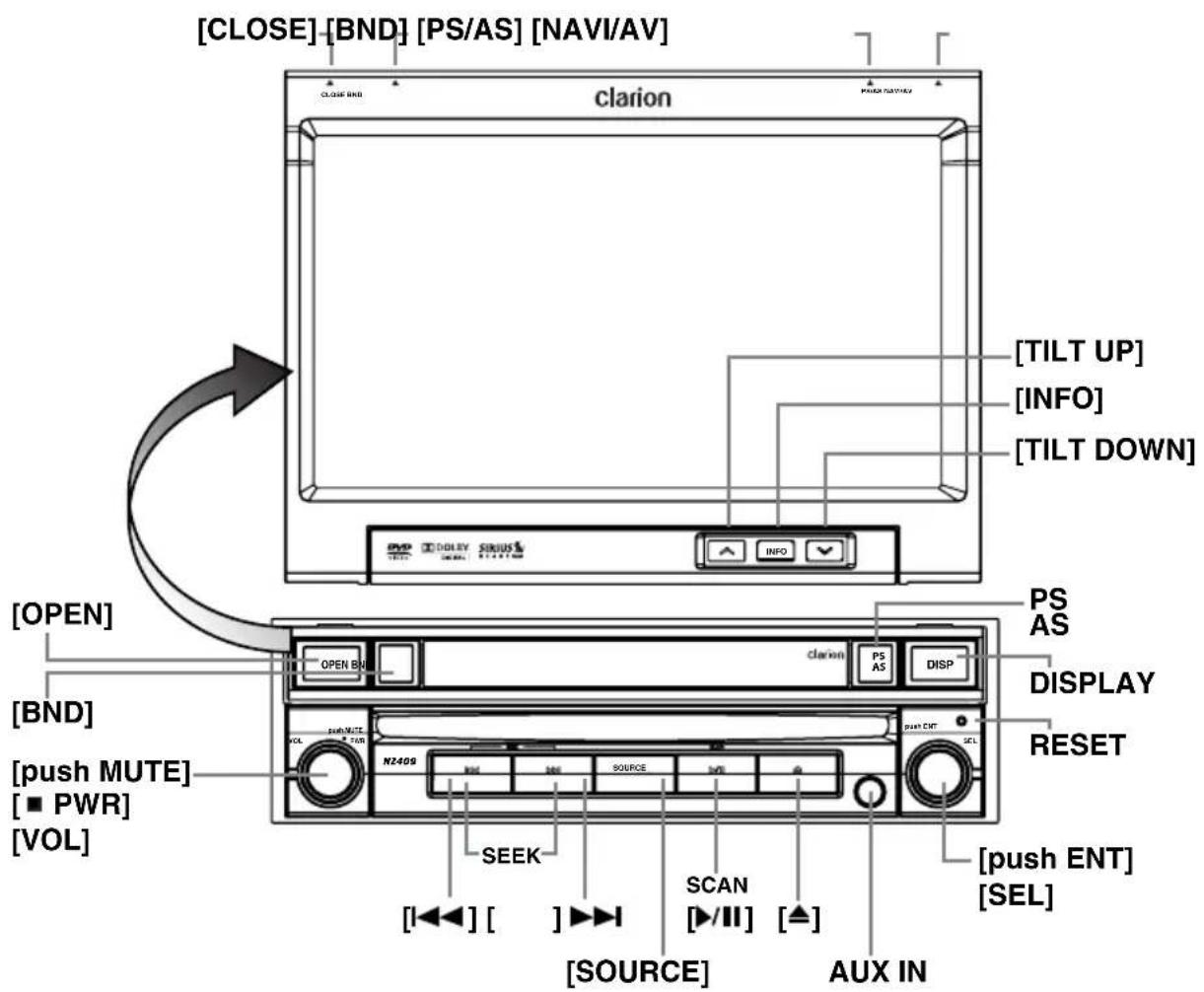CLARION NX409 - WARNING - 2