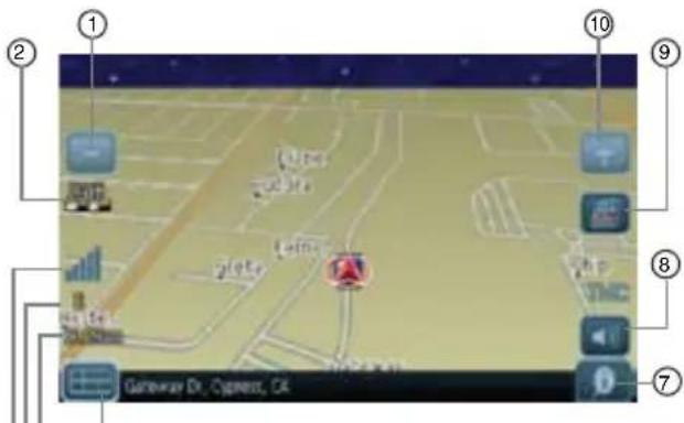 CLARION NZ409 - Visualización del mapa de navigation - 9