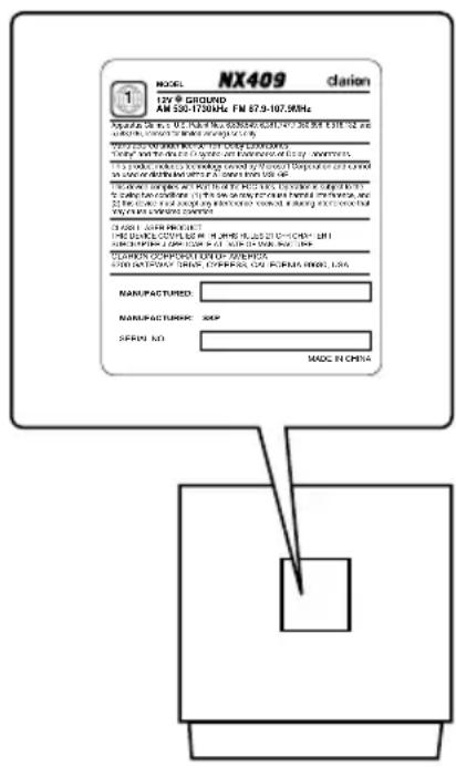 CLARION NZ409 - ADVERTENCIA - 1