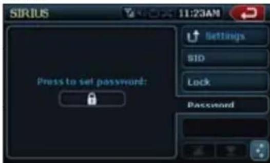 CLARION NZ409 - Setting the password - 1