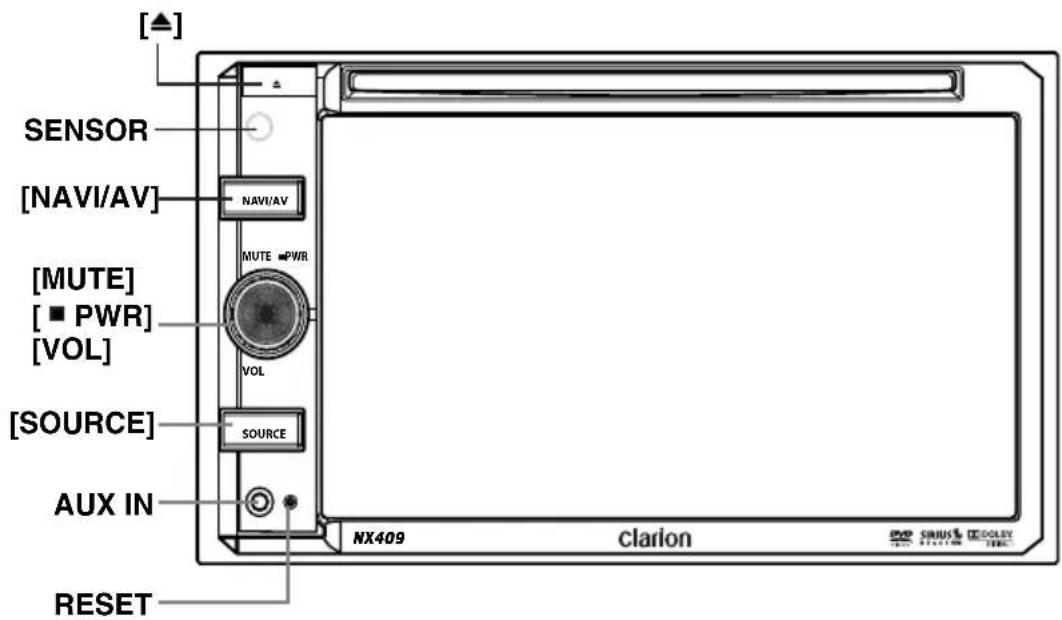 CLARION NZ409 - Operational Panel - 1