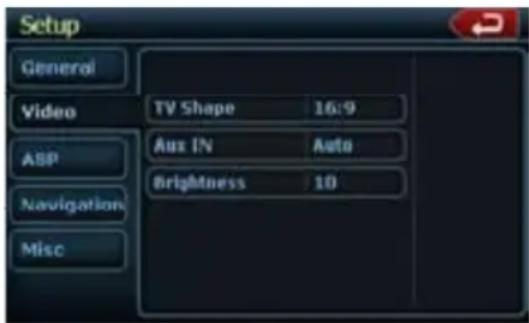 CLARION NZ409 - Selección del menu de configuración de DVD - 1