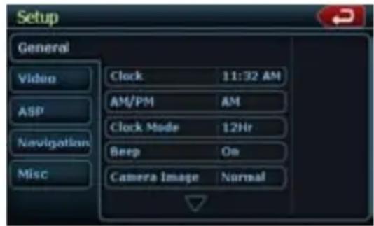 CLARION NZ409 - Menu screens - 1