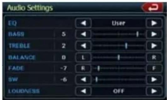 CLARION NZ409 - Adjusting the Audio - 2