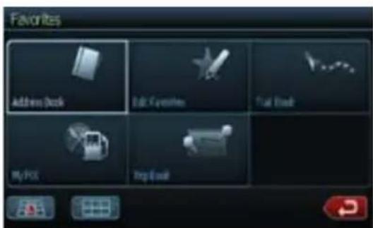 CLARION NZ409 - Favorite Mode - 1