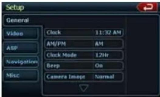 CLARION NZ409 - Adjusting the clock - 1