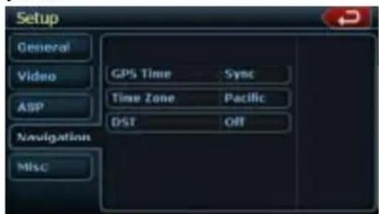 CLARION NZ409 - Menu Setup: Navigation (Navigacion) - 1