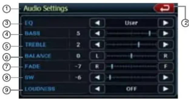 CLARION NZ409 - Menu Setup: EQ - 1