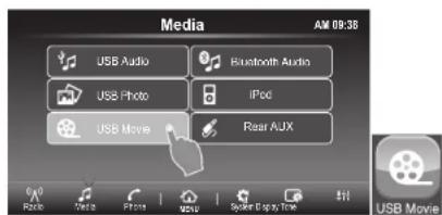 CLARION FX508 - 08.- FONCTIONNEMENT DES FICHIERS VIDEO SUR CLE USB - 1