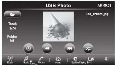 CLARION FX508 - Enter Photo mode. - 3