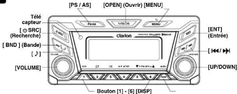 CLARION M606 - Panneau de commande - 1