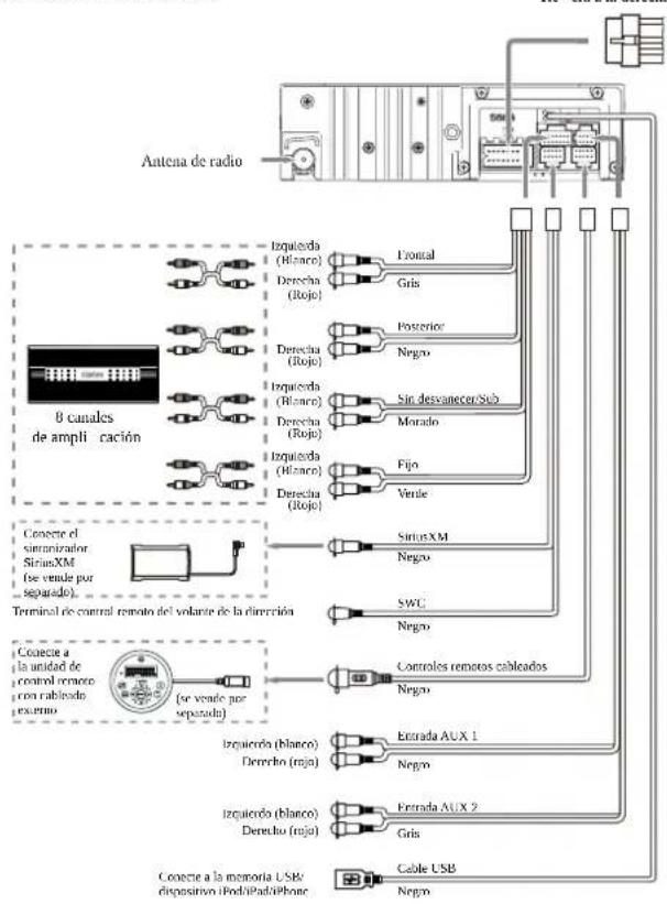 CLARION M606 - 8) Cableado y conexiones - 1