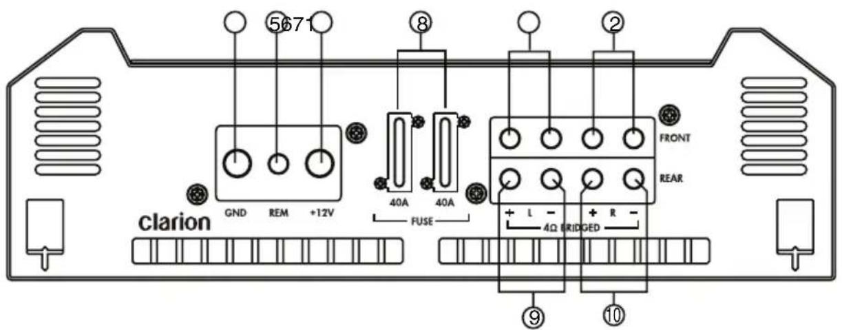 CLARION XH7110 - Grounding the amplifier - 2