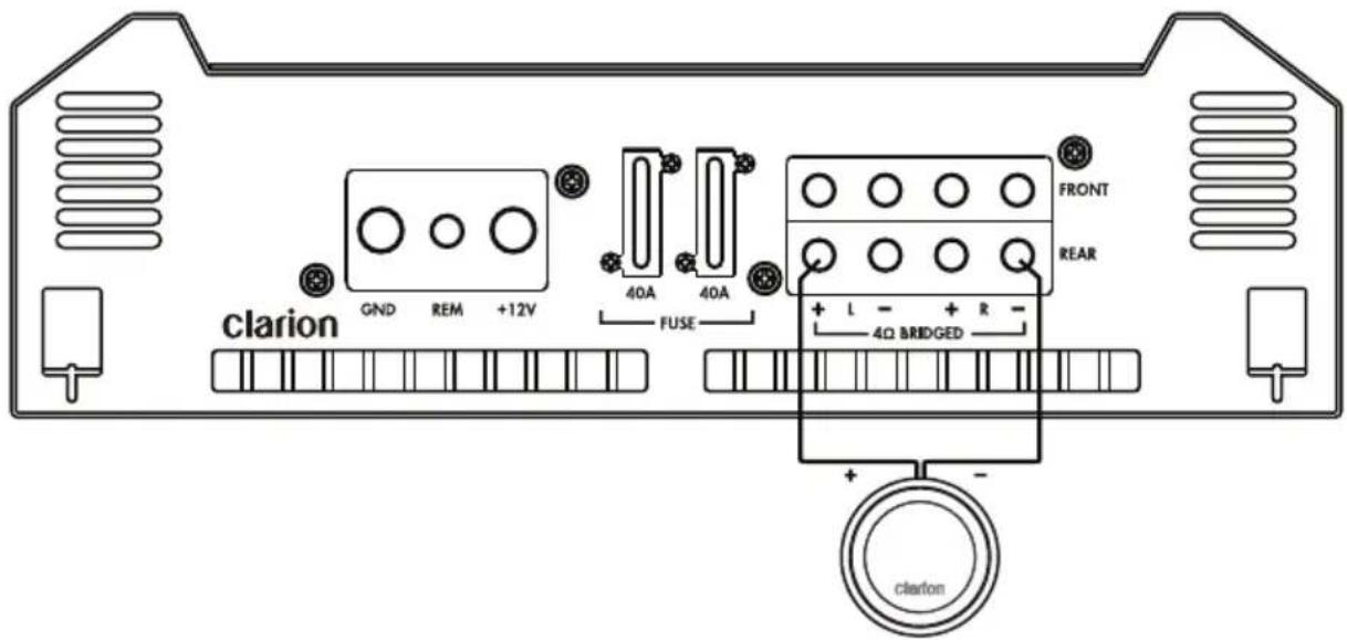 CLARION XH7110 - Configuration Amplificateur Mono (XH5210) - 1