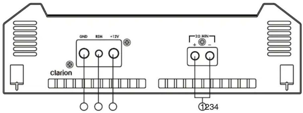 CLARION XH7110 - Grounding the amplifier - 3
