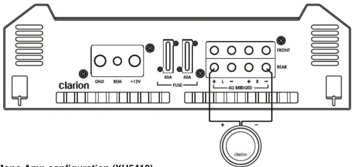 CLARION XH7110 - Mono Amp configuration (XH5210) - 1