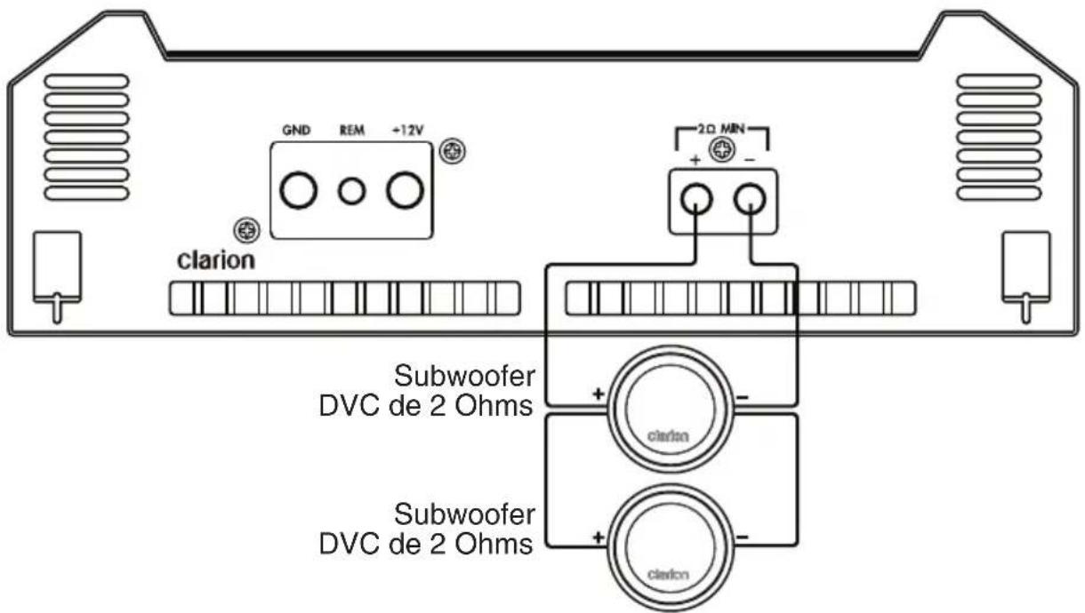 CLARION XH7110 - Sistema de subwoofer de 2 Ohms (XH7110) - 1