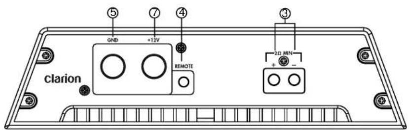 CLARION DPX11551 - Power and speaker connections - 4