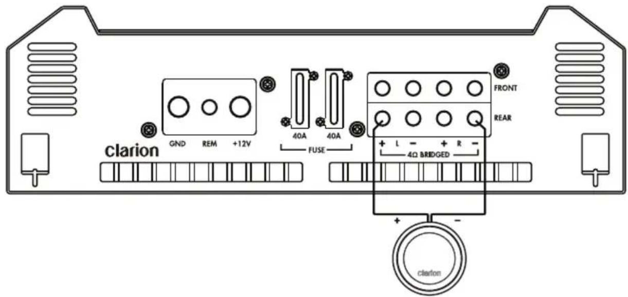 CLARION XH5210 - Configuration Amplificateur Mono (XH5210) - 1