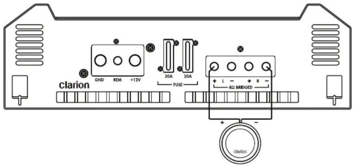 CLARION XH5210 - Système de haut-parleur sous-basses mono (XH5210 et XH5410) - 1