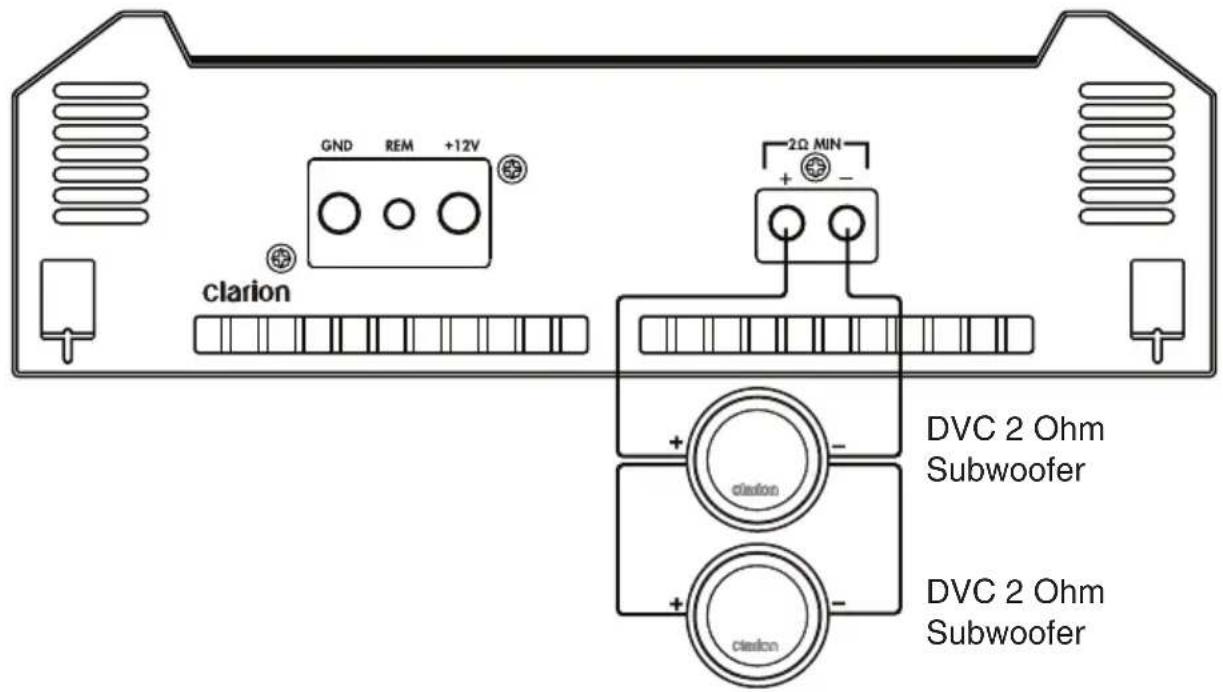 CLARION XH5210 - 2-Ohm subwoofer system (XH7110) - 1